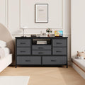 Commode Grise pour coin nuit 8 tiroirs