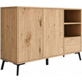 elegant bahut marron style scandinave en verre