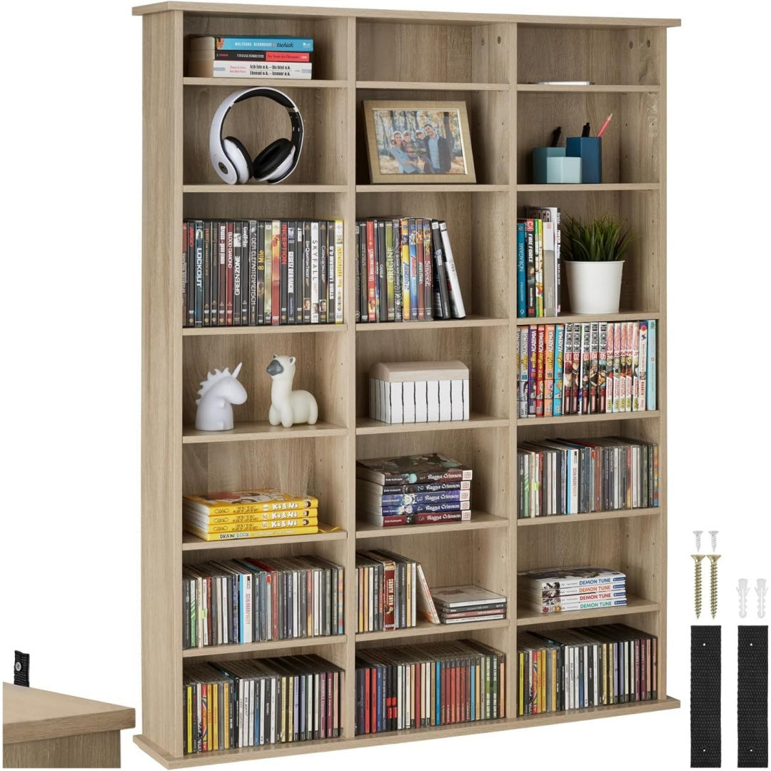 Bibliotheque etagere marron 106 cm, gain de place