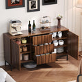 Enfilade rose avec 3 tiroirs et 2 portes, style industriel