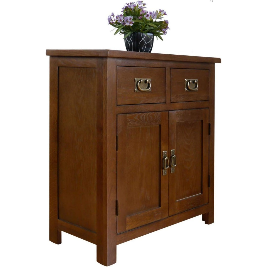 Buffet pratique laque brillant en bois massif