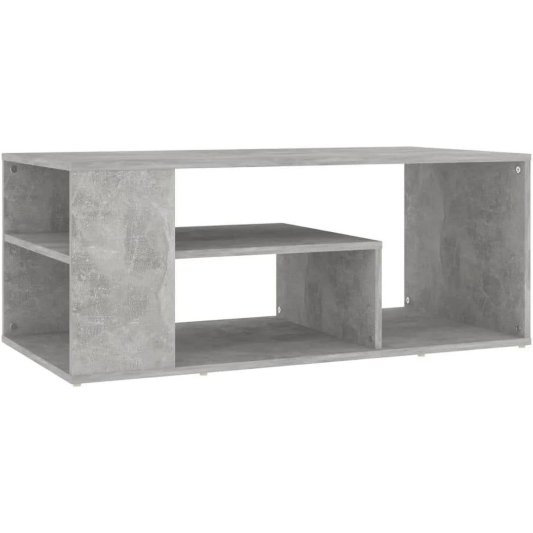 epure table basse gris en bois d'ingenierie grand espace de rangement