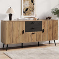 Buffet en MDF, marron, scandinave et rangement pratique