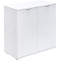 Commode en MDF gris clair 71 x 74 x 35 cm