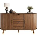 Buffet en MDF, marron, contemporain (59 x 30 x 120 cm)