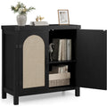Commode au design contemporaine creme en bois massif