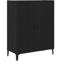 Buffet noir, design soigne, rangement multifonction