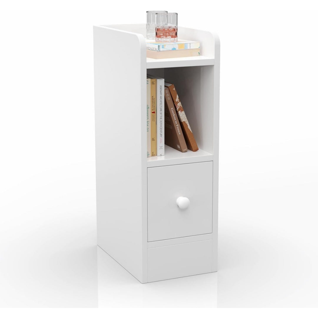 Table de chevet gris clair pour chambre