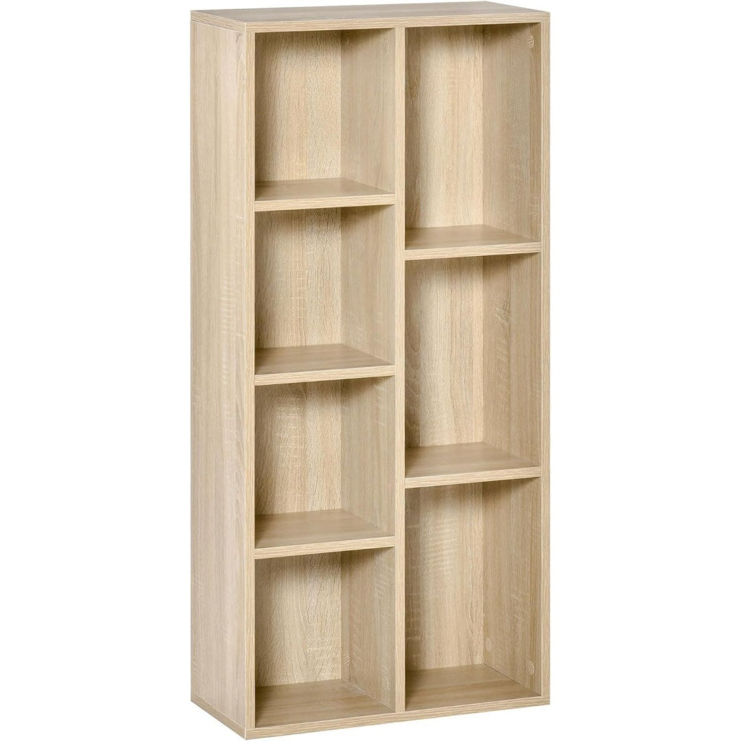 Colonne de rangement beige 50 x 24 x 106cm, hauteur reglable