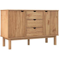 Marron enfilade esprit rustique, 44.7 x 16.9 x 28.7