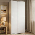 Garde-robe pour chambre gris clair minimaliste