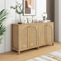 Buffet en bois marron 4 portes