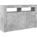 Buffet gris 116 cm, de finition soignee