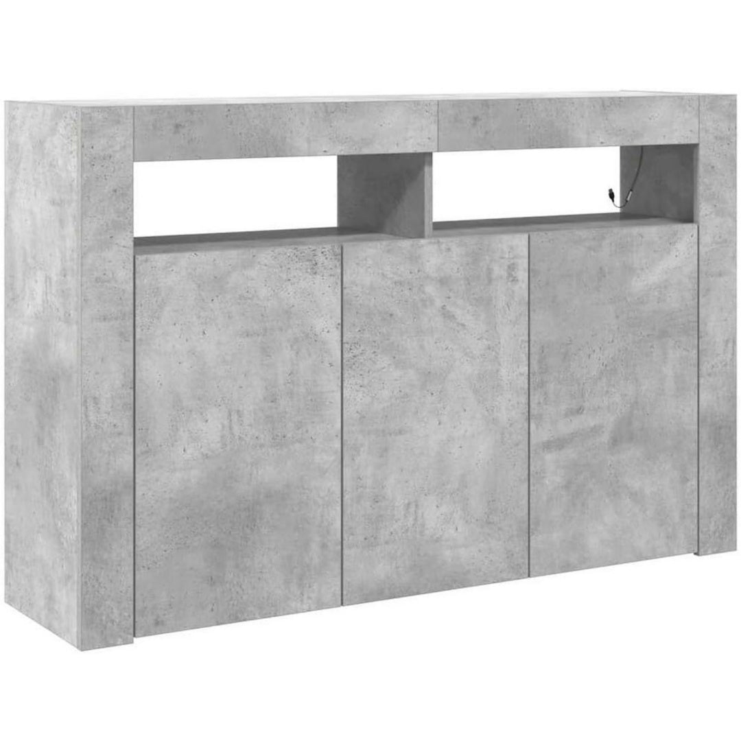 Buffet gris 116 cm, de finition soignee